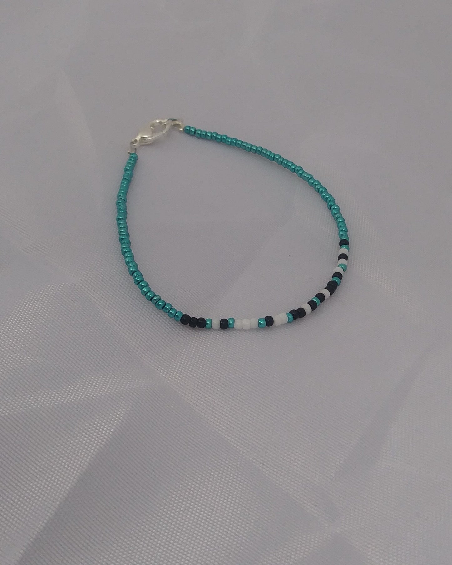 Snowflake Morse Code Bracelet