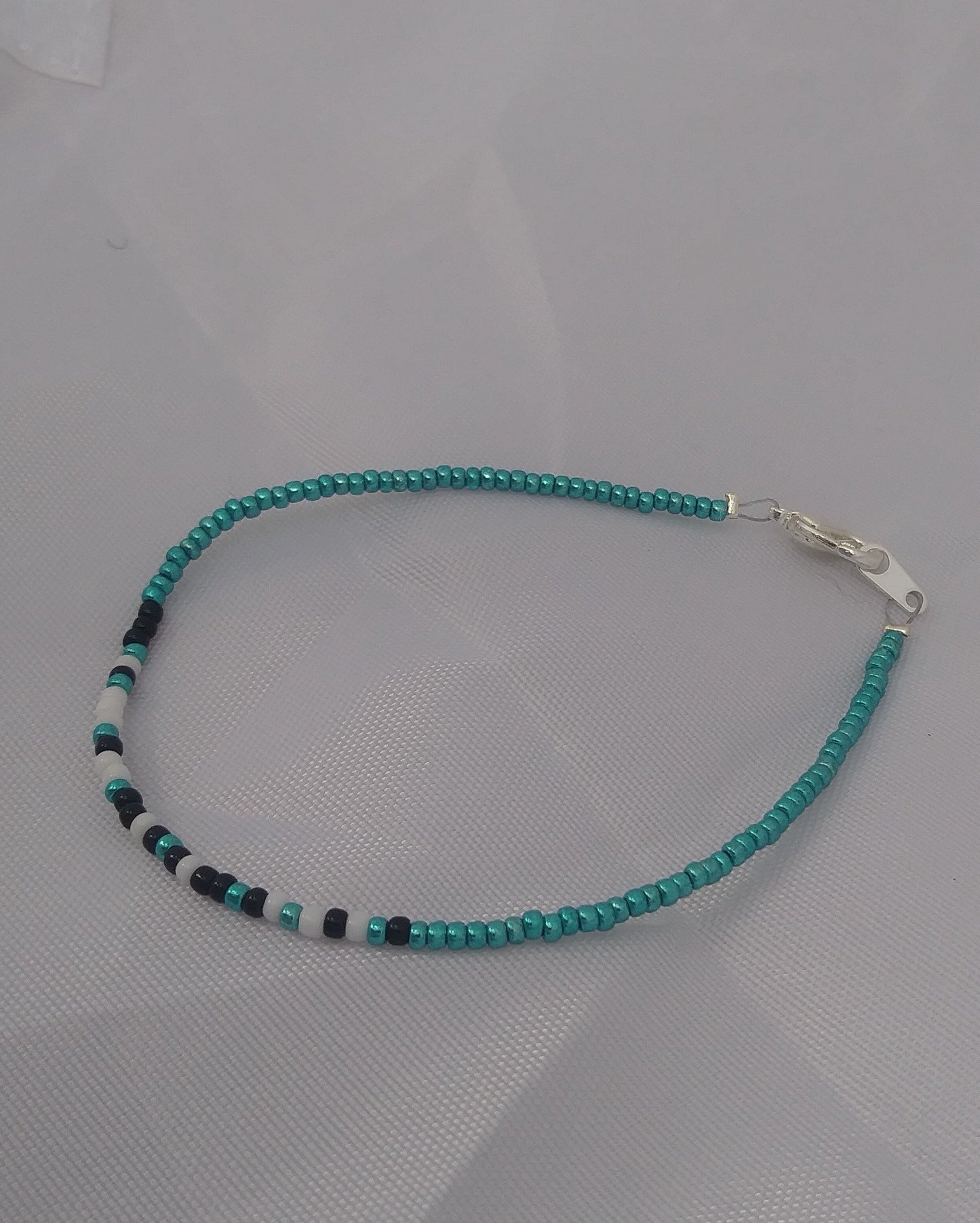 Snowflake Morse Code Bracelet