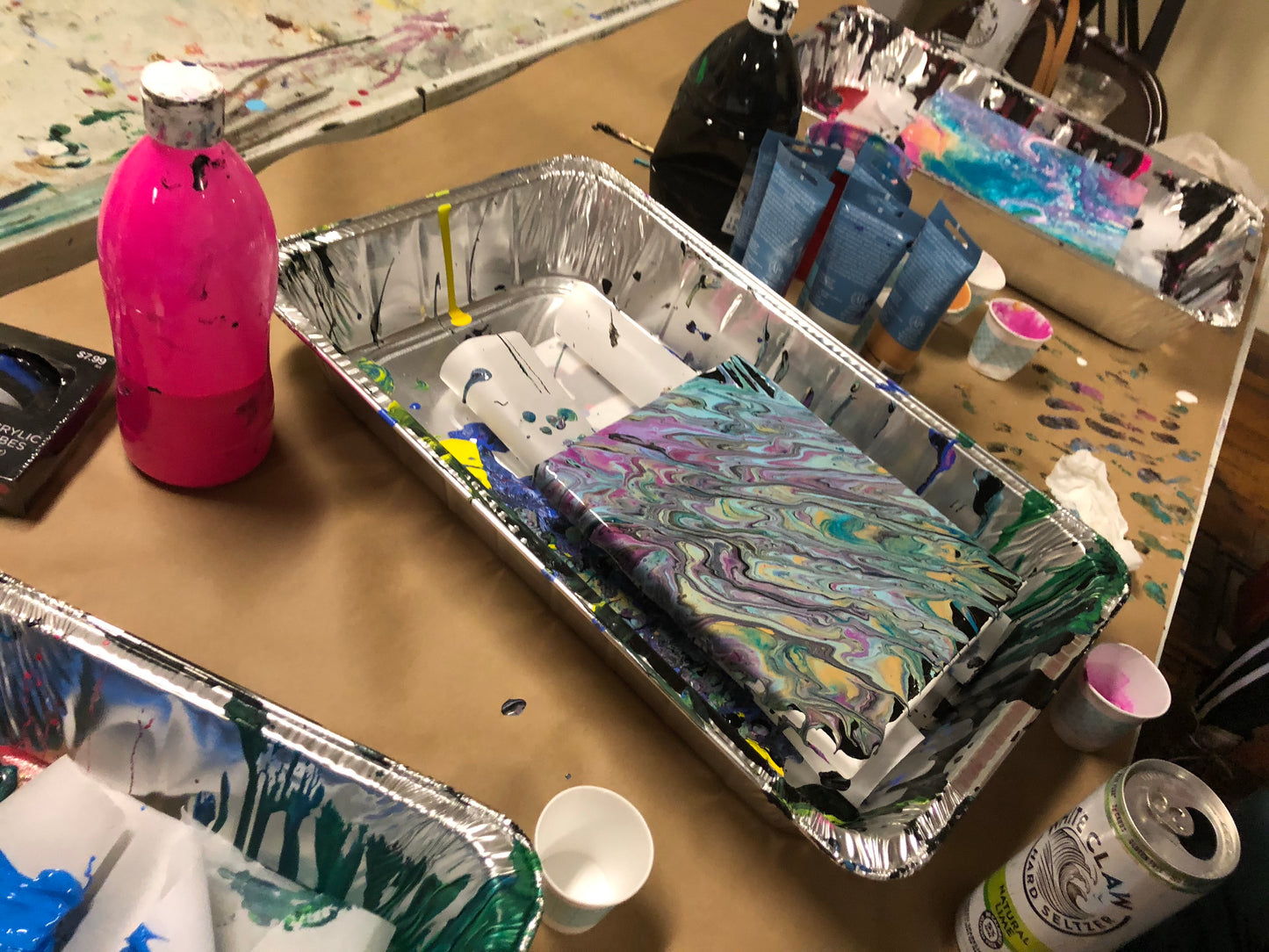 Commission: Paint Pouring on Bracelets