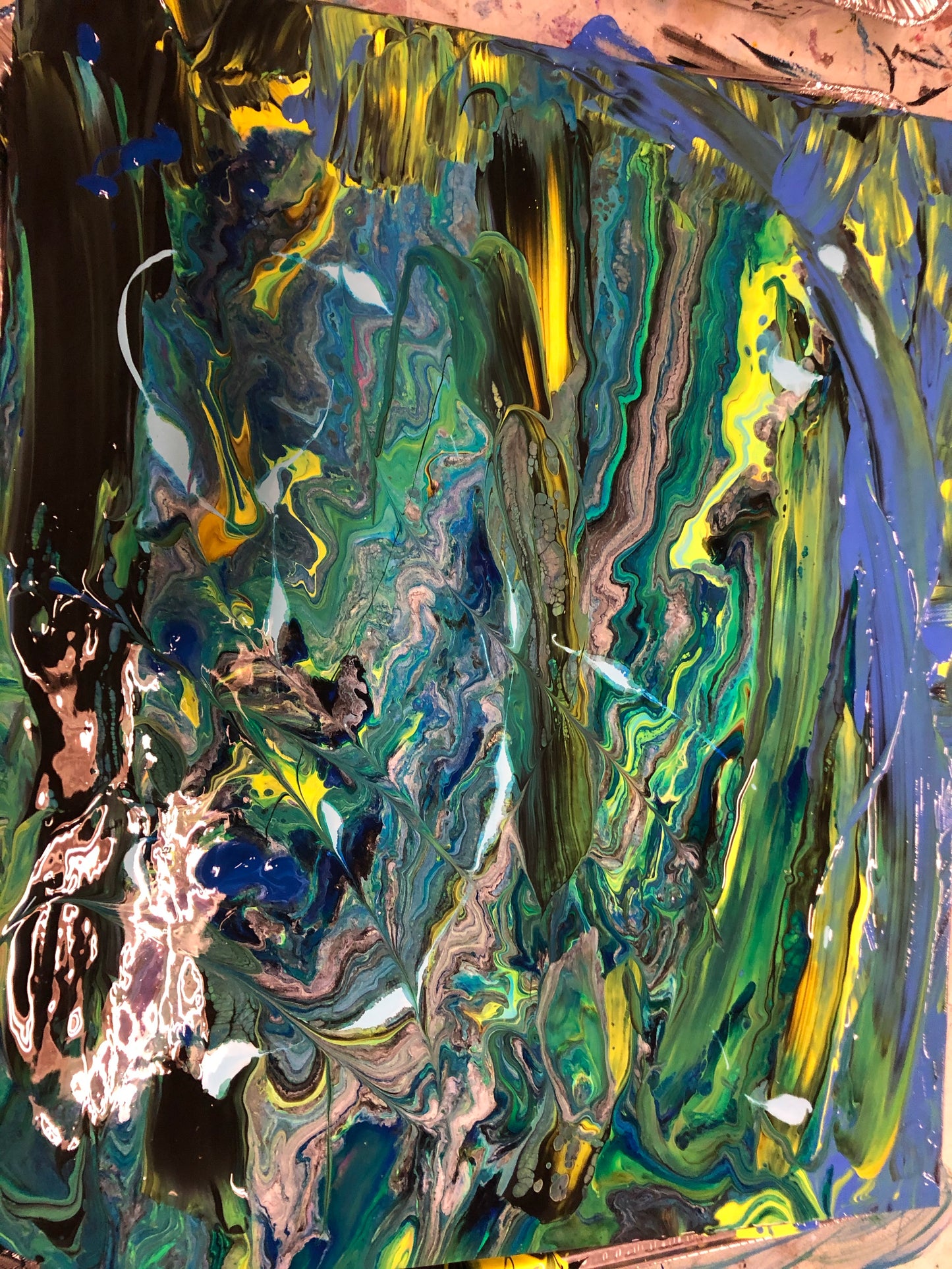 Commission: Paint Pouring on Bracelets