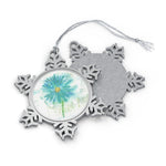 For Daisy Pewter Snowflake Ornament