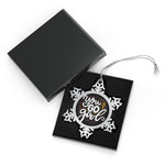 You Go Girl Pewter Snowflake Ornament