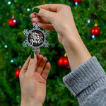 You Go Girl Pewter Snowflake Ornament