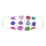 Cat Blobs WaterSnug-Fit Polyester Face Mask