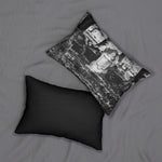 Pleasant Stroll Among the Graves at Maple Hill Cemetery Spun Polyester Lumbar Pillow