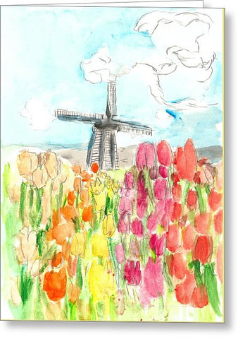 Holland In Spring - Greeting Card