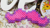 Mustache Perler Bead Barrette