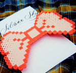 Large Perler Bead Bow Barrette
