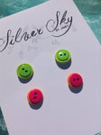 Two Pair Double Button Earring