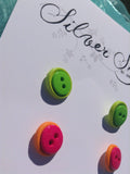 Two Pair Double Button Earring