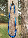 Blue Graduated Pearl Necklace