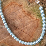 Cinderella Blue Pearl Necklace
