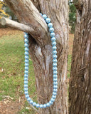 Cinderella Blue Pearl Necklace