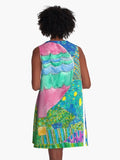 Way Up in the Clouds A-Line Swing Dress