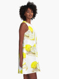 Lemony 'Tart Cutting Board' A-Line Swing Dress