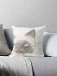 Unimpressed Watercolor Throw Pillow