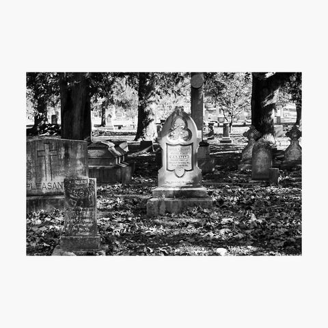 Pleasant Stroll Among the Graves at Maple Hill Cemetery Photographic Print