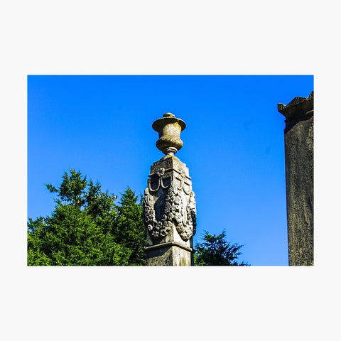 The Urn in the Sky at Maple Hill Cemetery Photographic Print