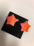 Star-Shaped Acrylic Pour Earrings