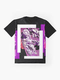 Purple and Pink Concrete Roses Grave Photo at Historic Maple Hill Cemetery in Huntsville Alabama Graphic T-Shirt