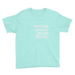 Vaccines Protect People Like Me Youth Short Sleeve T-Shirt