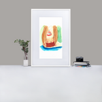 Lick Matte Paper Framed Poster With Mat