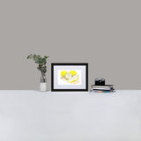 Tart Cutting Board Matte Paper Framed Poster With Mat