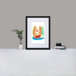 Lick Matte Paper Framed Poster With Mat
