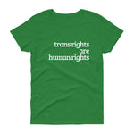Trans Rights are Human Rights women's short sleeve t-shirt