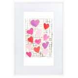 Valentine's Cookies Matte Paper Framed Poster With Mat
