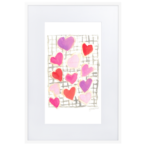 Valentine's Cookies Matte Paper Framed Poster With Mat