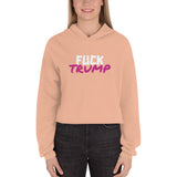 Fuck Trump Crop Hoodie