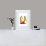 Lick Matte Paper Framed Poster With Mat