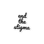 End the Stigma Bubble-free stickers