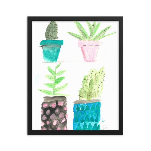 Succulentus Bellus framed poster