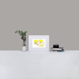 Tart Cutting Board Matte Paper Framed Poster With Mat
