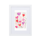 Valentine's Cookies Matte Paper Framed Poster With Mat