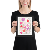Valentine's Cookies Framed poster