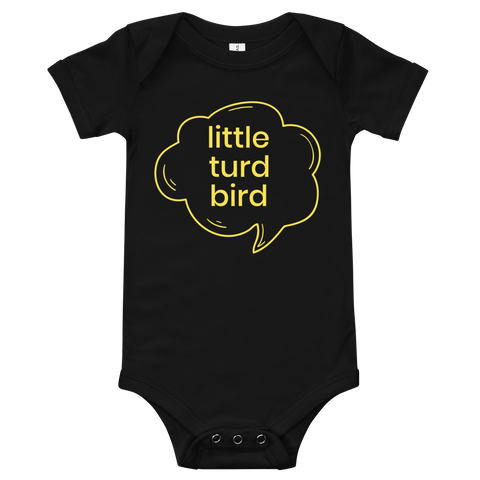 Little Turd Bird Baby Bodysuit