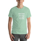 Vaccines Protect People Like Me Short-Sleeve Unisex T-Shirt