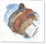 Napping Weenies - Canvas Print