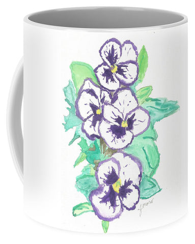 Purple Pansy Power - Mug