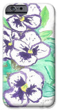 Purple Pansy Power - Phone Case
