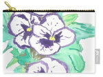 Purple Pansy Power - Carry-All Pouch