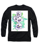 Purple Pansy Power - Long Sleeve T-Shirt