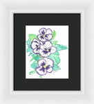Purple Pansy Power - Framed Print