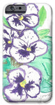 Purple Pansy Power - Phone Case