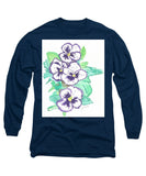 Purple Pansy Power - Long Sleeve T-Shirt