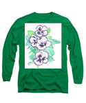 Purple Pansy Power - Long Sleeve T-Shirt