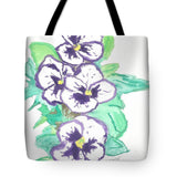 Purple Pansy Power - Tote Bag